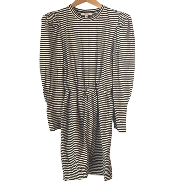 NWOT 10 Crosby Derek Lam Stripe Black White Dress SP - Picture 2 of 7